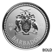 2023 1 oz Barbados Trident Silver Coin