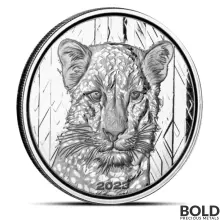 2023 1 oz Ghana Leopard Silver Coin (BU)