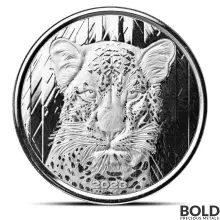 2023 1 oz Ghana Leopard Silver Coin (BU)