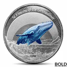 2023 1 oz St. Vincent Grenadines Humpback Whale Silver Coin Proof (Colored)