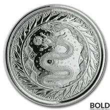 2020 Samoa Serpent of Milan Silver BU 1 oz