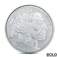 1 oz Buffalo Silver Round (Elemetal Mint)