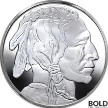 1 oz Highland Mint Buffalo Silver Round