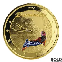 2018 EC8 Dominica Nature Isle 1 oz Gold Proof (Colored)