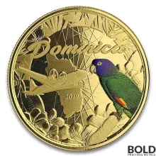 2019 EC8 Dominica Nature Isle 1 oz Gold Proof (Colored)