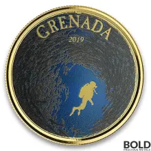 2019 EC8 Grenada: Diving Paradise 1 oz Gold Proof (Colored)