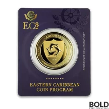 2020 EC8 Anguilla Coat of Arms 1 oz Gold BU