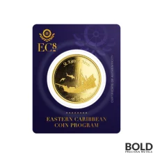 2021 1 oz St Kitts & Nevis Shipwreck Gold Coin (BU)