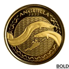 2022 1 oz EC8 Anguilla Eel Gold Coin (BU)