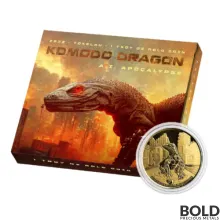 2022 Gold 1 oz Tokelau AI Apocalypse Komodo Dragon Prooflike