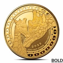 2023 1 oz Equatorial Guinea Giraffe Gold Coin