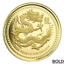 2024 Samoa Scottsdale: Year of the Dragon 1 oz Gold Proof Like Coin