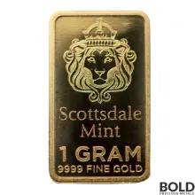 1 Gram Scottsdale Gold Bar