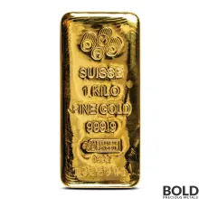 1 Kilo PAMP Gold Cast Bar
