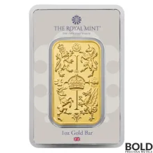 Gold 1 oz Great Britain Royal Celebration Bar