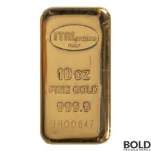 Gold 10 oz Italpreziosi Cast Bar