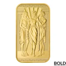 Gold 1 oz British Great Engravers: Three Graces Bar