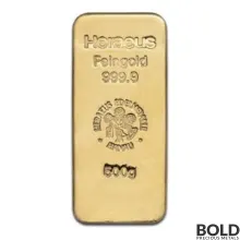 Gold 500 Gram Argor-Heraeus Cast Bar