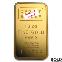 10 oz LBMA Eligible Assorted Brand Gold Bar
