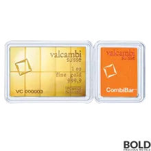 1 oz Valcambi Combi Gold Bar (10 x 1/10 oz)