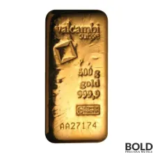 500 Gram Valcambi Gold Bar (Cast)