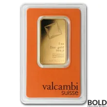 1 oz Valcambi Gold Bar
