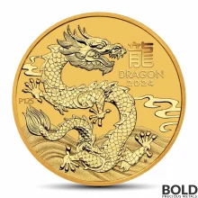 2024 1/2 oz Perth Lunar Year of the Dragon Gold Coin (BU)