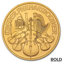 1 oz Austrian Gold Philharmonic Coin (Random Year)