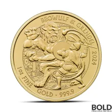 2024 1 oz British Beowulf & Grendel Gold Coin (BU)
