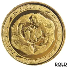 2023 1/10 oz Fiji Koi Fish Gold Coin (BU)