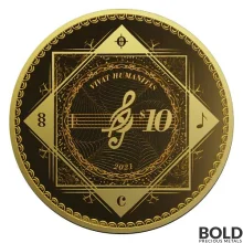 2021 1/10 oz Tokelau Vivat Humanitas Gold Coin (Prooflike)
