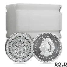 1/4 oz Aztec Calendar Silver Round .999 Fine (Tube of 20)