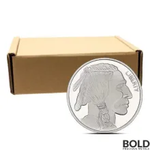 1 oz Silver Buffalo Monster Box (500 Rounds, BU)