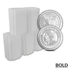 1 oz SilverTowne Morgan Stacker Silver Round (Lot of 100)