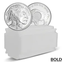 1 oz Sunshine Mint Buffalo Silver Round (Tube of 20)