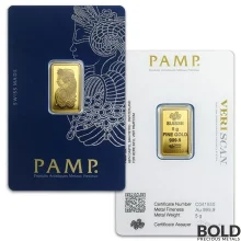 5 Gram PAMP Suisse Gold Bar