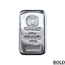 Silver 100 Gram Germania Mint Cast Bar