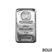 Silver 5 oz Germania Cast Bar