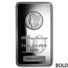 10 oz Morgan Silver Bar