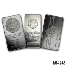 10 oz Silver Bar (Any Mint)