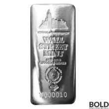 1 Kilo Scottsdale Wall Street Silver Bar