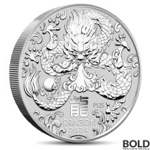 2024 5 oz Australian Silver Lunar Dragon Coin (BU)