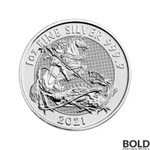 2021 Great Britain Valiant 1 oz Silver BU