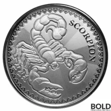 2022 1 oz Chad Scorpion Silver Coin (Prooflike)