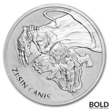 2018 1 oz South Korean ZI:SIN Canis Silver Coin (BU)