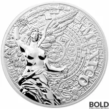 2023 Silver 2 oz Viva Mexico Angel of Independence Reverse Proof Medal