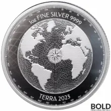 2023 Silver 1 oz Niue Terra BU Coin