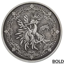 2022 1 oz Samoa Sea Dragon Silver Coin (Antiqued)