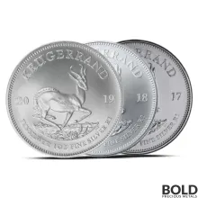 1 oz South African Gold Krugerrand Coin (BU, Random Year)