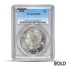 Pre-1921 Morgan Silver Dollar (MS65 PCGS)